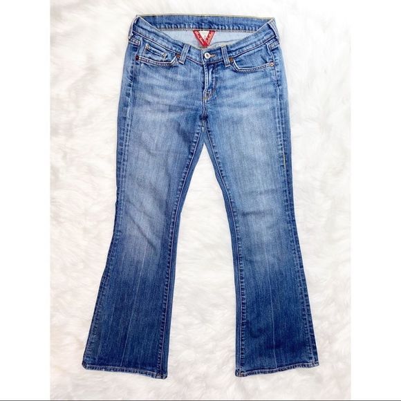 Lucky Brand Distressed Zoe Bootcut Blue Jeans 6 28 - Picture 2 of 10